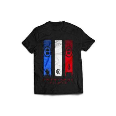 Imagem de Camiseta Feminina Twenty One Pilots Blurryface, Preto, P
