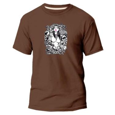 Imagem de Camiseta Básica Algodão Premium Estampa Digital Tatoada DTF - Pavesi, 