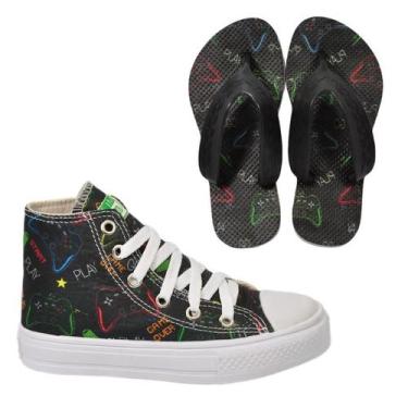 Imagem de Tênis Botinha Infantil Masculina Meninos Cano Alto Personagem Aranha G