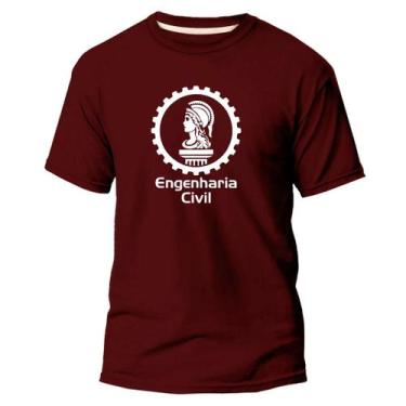 Imagem de Camiseta Algodão Premium Estampa Digital Engenharia Civil - Pavesi, Bo
