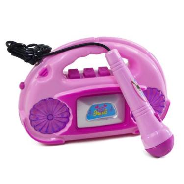 Imagem de Microfone Infantil com Caixa de SOM Singer Funny - Tudo em Caixa - ARK