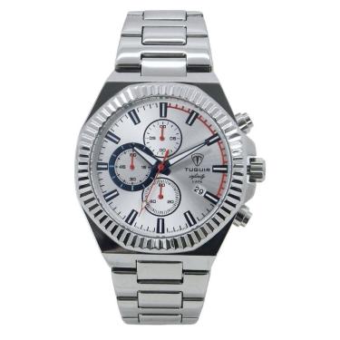 Imagem de Relógio Cronógrafo Masculino de Aço Tuguir Analógico Infinity GCS-1272 Prata