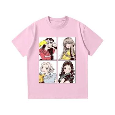Imagem de Camisetas Kpop BP Jump 2025 Para Meninas, Verão, Alta Qualidade, Confo