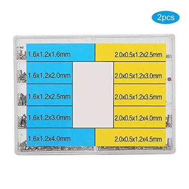 Imagem de KIMISS 2 Caixas de Parafusos de Tampa Traseira de Relógio de Aço Inoxidável – Conjunto Essencial de Ferramentas de Reparo de Relógio Com 1000 Parafusos para Relojoeiros e Entusiastas de Reparos