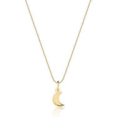 Imagem de Pingente Lua Delicado Pequeno Em Ouro 18k P79 - MAEHLER Arte Em Joias,