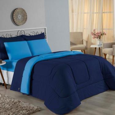 Imagem de Edredom Casal Nobre 1 Peça Dupla Face 2,00m x 2,20m Malha 100% Algodão