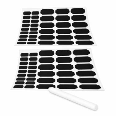 Imagem de Kit 68 Etiquetas Adesivas para Potes, Temperos e Condimentos + Caneta – Vinil Resistente e Reutilizável – Organização de Cozinha e Despensa – WESTING