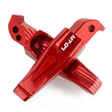 Imagem de Anti-derrapante Pés dobráveis ​​rearset para MT-03 2013-2020 MT07 MT09 TMAX 530 2013-2018 NMAX 155 2015-2018 XP 500 560(Red MT-07)