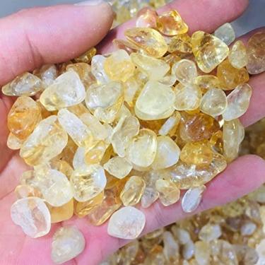 Imagem de Pedras preciosas para decoração cristal de quartzo citrino natural pedra rolada cristal semiprecioso polido cristal de aura (tamanho: 100g)