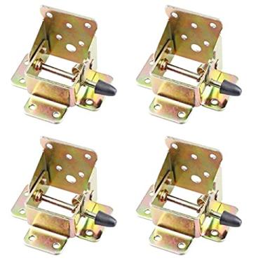 Imagem de 4 Peças/Conjunto de Dobradiças Dobráveis de Ferro Traváveis de Mesa e Cadeira Dobradiças Dobradiças Dobradiças Dobráveis