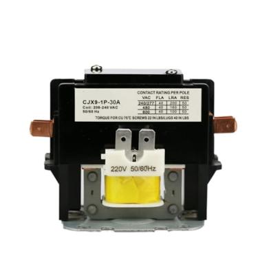 Imagem de Contator de ar condicionado CJX9 Series 1P 30A 240VAC Contator AC de polo único Contator de ar condicionado