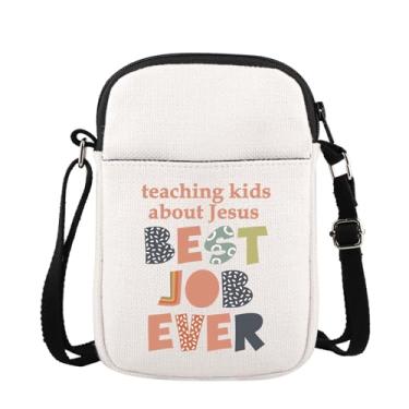 Imagem de JXGZSO Sacola Teaching kids About Jesus Best Job Ever Sacola de Compras Ministério Infantil Presente de Igreja Presente Religioso (Best Job Ever CB)