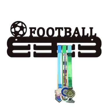 Imagem de Prateleira de exibição de troféu, suporte adesivo de parede com ganchos - Gancho de exibição de prêmio, para corredores de corrida de desafio, corrida, futebol, beisebol, softball, ginástica