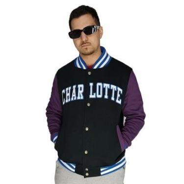Imagem de Jaqueta Moletom College M10 Charlotte Roxo-Unissex