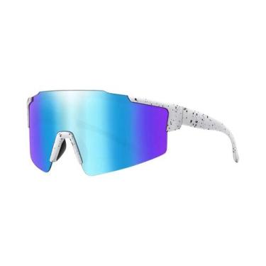 Imagem de Óculos De Sol Unissex UV400 Para Ciclismo, Armação Grande, 5 Cores, Óc