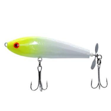 Imagem de Isca Artificial Pesca Superficie Madeira Helice Tucunare 8Cm