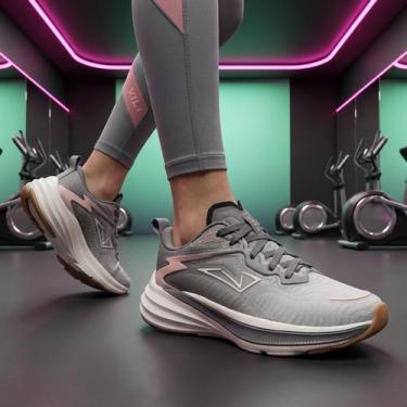 Imagem de Tênis Feminino Vili Ace Corrida Caminhada Academia, Cinros, 35