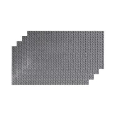 Imagem de Placas Base Clássicas 32x32 E 16x32 (4 Peças) Para Blocos De Montar DI