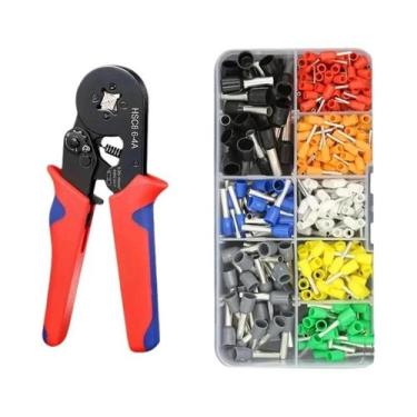 Imagem de Alicate Crimpador HSC8 6-4mm 23-7AWG Para Terminais Tubulares De Conec
