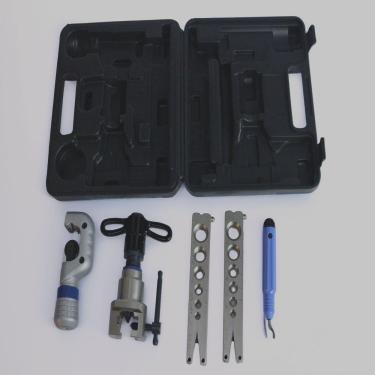 Imagem de Kit Flangeador Excêntrico Gallant com Catraca, Cortador, Escareador 1/4 A 3/4 - GLT808F