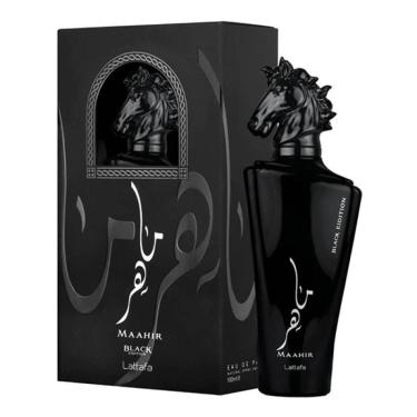 Imagem de Maahir Black Edition Lattafa Eau de Parfum 100ml Perfume Unissex