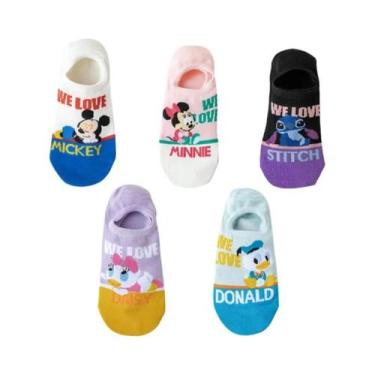 Imagem de Meias Femininas Fofas Com Desenhos De Animais, Disney, Verão, Casual, 