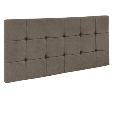 Imagem de Cabeceira Painel Sleep para Cama Box Casal 1,60 m Suede Castor 1305 - 