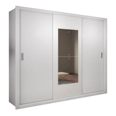 Imagem de Guarda Roupa Casal 3 Portas Veneza Premium Rufato Branco