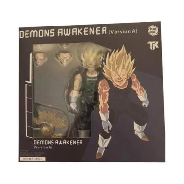 Imagem de Boneco De Ação Dragon Ball Z SSJ Majin Vegeta Com Danos De Batalha - M