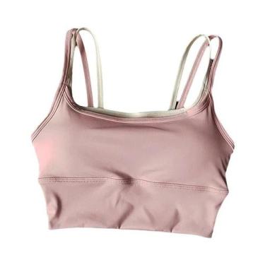 Imagem de Sutiã Esportivo Feminino Respirável E Antichoque, Top Cropped Sem Cost