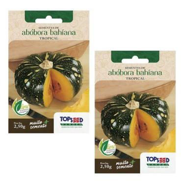 Imagem de Kit 2 Sementes Abobora Bahiana Tropical Horta Em Casa 2,5g - Topseed