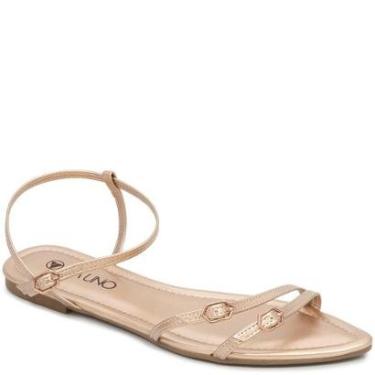 Imagem de Sandália Rasteira Fivelas Bico Fino Via Uno 508054-Feminino