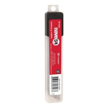 Imagem de LAMINA ESTILETE 18mm TUBO C 10 LAMINAS - NOVE54