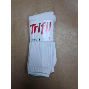 Imagem de Kit 3 Pares Meia Esporte Cano Longo Atoalhada 39 a 43 Trifil 6313, Alg