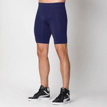 Imagem de Bermuda Térmica Masculina sem Costura Selene Corrida Esporte, M, 648, 