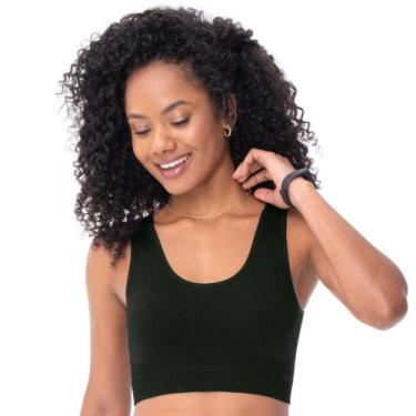 Imagem de Top Fitness Comfort com Bojo Removível Preto Zee Rucci, P