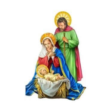 Imagem de Pintura Diamante Completa Madonna Jesus DIY Bordado Ponto Cruz Kit Art