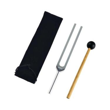 Imagem de Diapasão De Alumínio 256Hz Com Base Para Terapia Sonora, Instrumento D