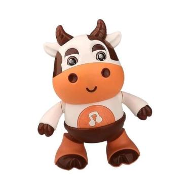 Imagem de Brinquedo De Pelúcia Interativo Vaca Dançante Para Bebês Com Música El