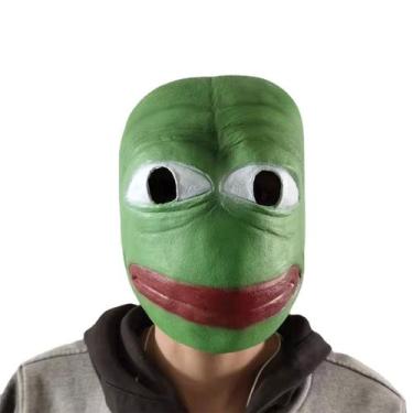 Imagem de Máscara: Olhos brancos, sapos, cosplay, carnaval, halloween, látex - y