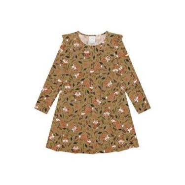 Imagem de Vestido Manga Longa Infantil Malha Alakazoo Ref. 65691-Feminino