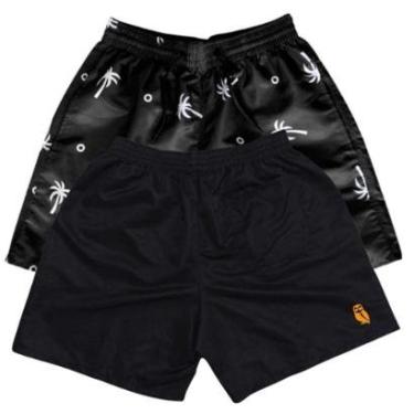 Imagem de Kit 2 Shorts Hyve Plus Size Tactel Com Bolsos Masculino-Masculino