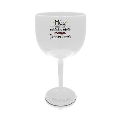 Imagem de Taça Gin Branca Acrílico Para Dia Das Mães - Meu Exemplo