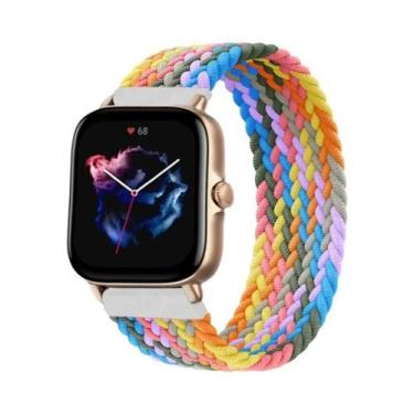 Imagem de Pulseira De Relógio Elástica Trançada De 20mm 22mm Para Amazfit GTS 2 