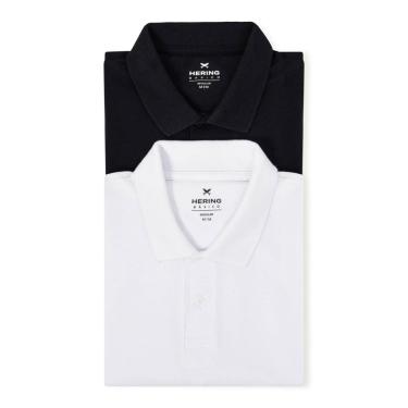 Imagem de Kit Camisas Polo Hering Básicas Masculinas 2 Peças-Masculino