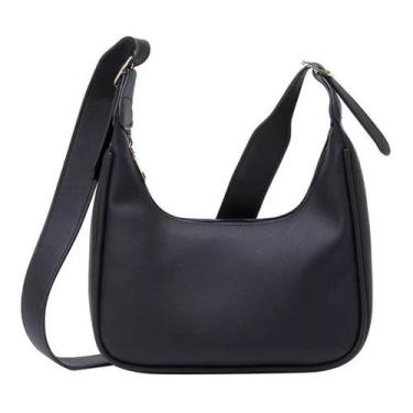 Imagem de Bolsa Feminina Pequena Meia Lua Transversal Couro Fashion - Shopfit, P