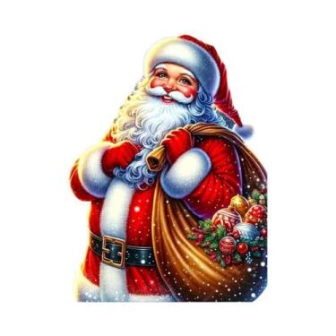 Imagem de Pintura Diamante 5D DIY De Natal: Decorações De Sacola Do Papai Noel -