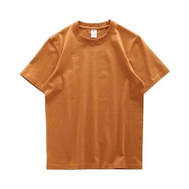 Imagem de Camiseta Masculina Oversized De Algodão Pesado 280gsm Manga Curta Cor 