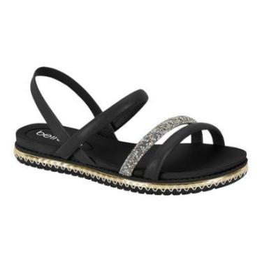 Imagem de Sandália Beira Rio 8321.1546 Elastico Plataforma Salto Baixo Feminino-Feminino