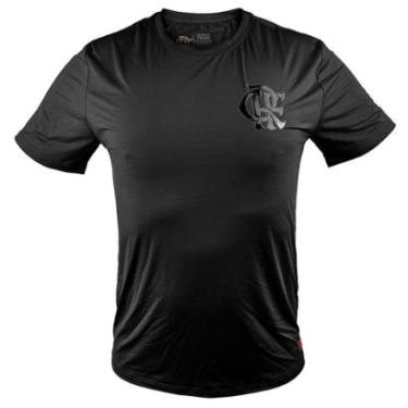 Imagem de Camiseta Flamengo Preta Logo Gel Masculina-Unissex
